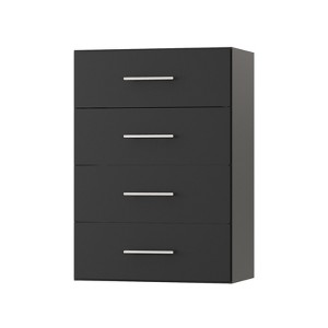 ROOMTEC  4 Drawer Short Tower Closet, Modular Closet System with Drawers,  Customizable Clothes Storage for Bedroom or Walk-in Closet - 1 of 1