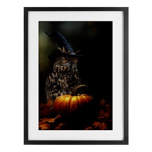 Stupell Industries Bewitching Gaze of Owl Framed Print Under Glass - 1 of 4