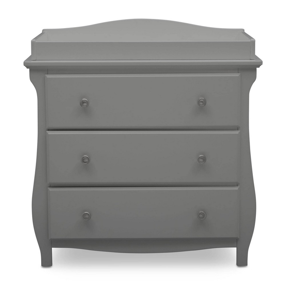 Photos - Dresser / Chests of Drawers Delta Children Lancaster 3 Drawer Dresser with Changing Top and Interlocki