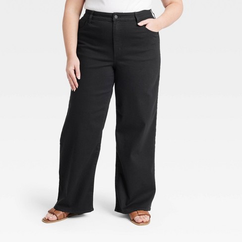 Women's High-rise Cropped Wide Leg Pants - Ava & Viv™ : Target