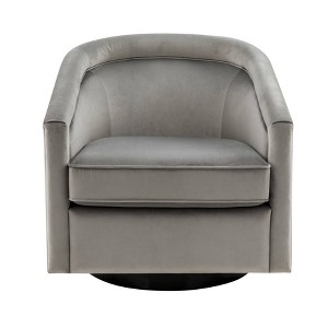 Classic Swivel Barrel Chair - WOVENBYRD - 1 of 4