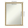 Amanti Art Incline Beveled Wood Framed Bathroom Vanity Wall Mirror - 3 of 4