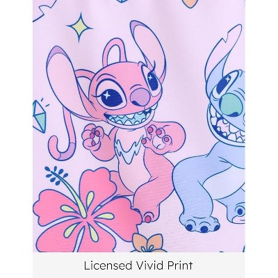 Stitch Disney Stitch Juniors Girls Summer Holiday Ruffle Swimwear Sets Rashguard Stitch Multi-color 10-11.5 — фото 5
