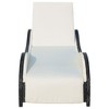 vidaXL Sun Lounger with Cushion Poly Rattan Black - 3 of 4