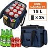 OPUX Soft Cooler Bag, Insulated Collapsible Lunch Tote for Men Work Camping Travel Beach, Portable Leakproof Large Box - 2 of 4