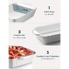 Casserole Dish, 9x13 Ceramic Baking Dish, Large Lasagna Pan Deep for Oven, 4.2 Quarts Baking Pan with Handles - 3 of 4