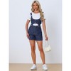 Allegra K Women's Casual Sleeveless Detachable Short Jeans Denim Romper Jumpsuits 2 Piece Set - 4 of 4