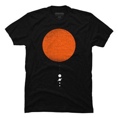 Men's Design By Humans Minimal Solar System By geekchictees T-Shirt