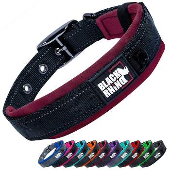 Black Rhino Soft Neoprene Adjustable Padded Dog Collar - Small - Black