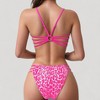 Anna-Kaci Women's Leopard Print Bikini Set with Scoop Neck Top and Cutout Side Bottoms - 3 of 4