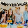 KatchOn, Glitter Black Happy Birthday Banner Light Up - Prestrung, 10 Feet | Black Happy Birthday Led Sign - 2 of 4