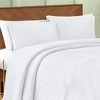 Collections Etc Unique Tufted Stripe Chenille Pillow Sham - 2 of 3