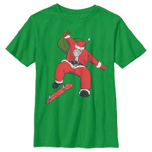 Boy's Lost Gods Skater Santa Claus T-Shirt - 1 of 4