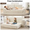Memory Foam Corduroy Convertible 2-in-1 Sofa Bed with No Assembly, Compact Size, and Multi-Scenario Use - 3 of 4