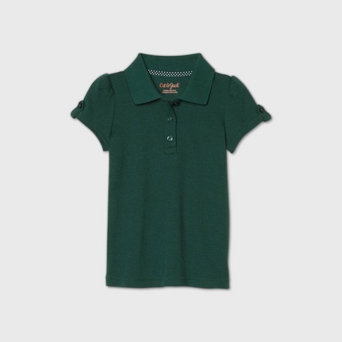 Toddler Girls' Short Sleeve Interlock Uniform Polo Shirt - Cat & Jack™ - image 1 of 1