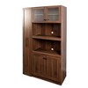 PDTEND Farmhouse Kitchen Pantry Cabinet with Multi-Functional Pull-Out Multi-Tier Shelf and 4 Doors - 2 of 4