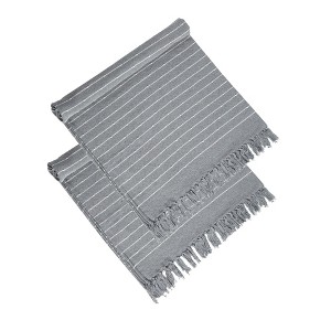Kumasinova 50x60" Cotton Throw Blanket Set of 2,Decorative Fringe Blankets for Home Decor,Fall Throw Blanket for Couch&Bed - 1 of 4