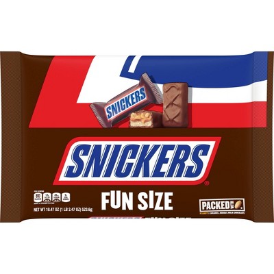 Snickers Halloween Chocolate Candy Bars Fun Size - 18.47oz