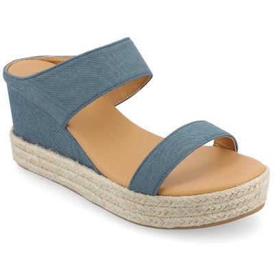 Journee Collection Womens Alissa Tru Comfort Foam Wedge Heel Espadrille ...