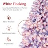 Best Choice Products Pre-Lit Lavender Christmas Pine Tree w/ Flocked Branches, Warm-White Lights - 3 of 4