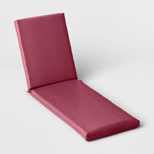 78"x24" Woven Outdoor Chaise Lounge Cushion - Threshold™ - 1 of 4