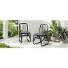 VASIP Outdoor PE Wicker Dining Chairs with Washable Cushion Set of 2, Outdoor Rattan chairs for Backyard, Poolside, Garden,Patio - 2 of 4