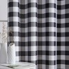 HLC.ME Hilltop Buffalo Check Textured Light Filtering Grommet Lightweight Window Curtain Panels - Set of 2 - 3 of 4