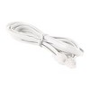 Unique Bargains 2M 6P4C RJ11 to RJ11 Modular Telephone Adapter Cable Phone Cord White - 3 of 4