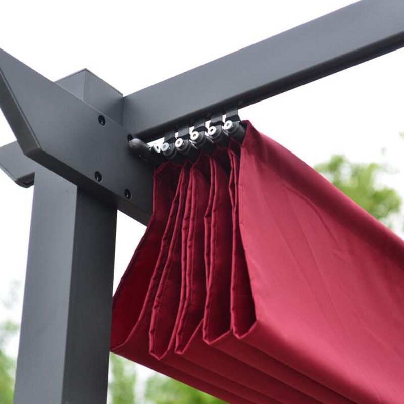 ALEKO DIY Frame Aluminum Outdoor Retractable Canopy Pergola, 4 of 7