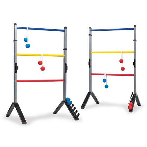 Ladder Golf Double Ladder Ball Game - Extreme Metal Edition