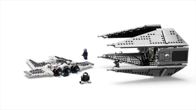 LEGO Star Wars Mandalorian Fang Fighter vs. TIE Interceptor Building Toy 75348, 2 of 10, play video