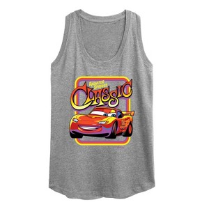 Women's - Disney - Radiator Springs Classic Lightning McQueen Graphic Racerback Tank - 1 of 4
