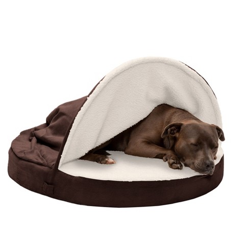 Furhaven Faux Fleece & Chenille Soft Woven Memory Foam Sofa Dog Bed - Jumbo  Plus, Cream : Target