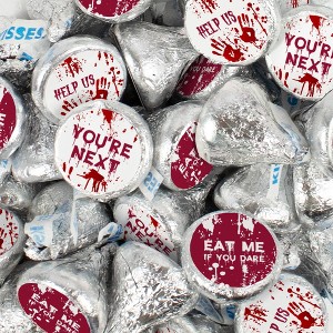 Halloween Candy Party Favors Chocolate Hershey's Kisses by Just Candy - Bloody - 1 of 1