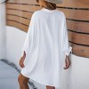 Women's Tie Cuff Button-Front Cover-Up Dress - Cupshe - 2 of 4