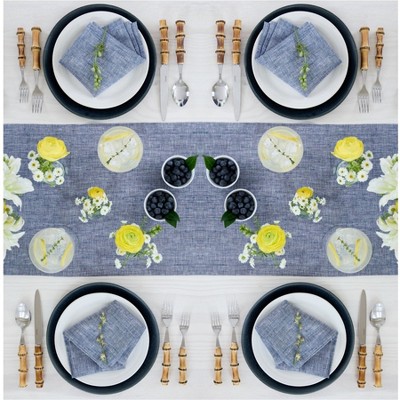 Grape Linen Table Runner 14 x 108 Inch
