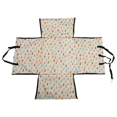 Unique Bargains Puppy Pattern Pet's Car Seat Cover Yellow 1 Pc