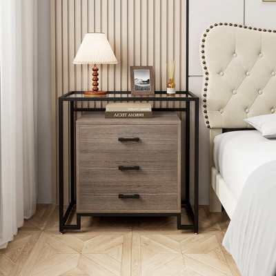 3/6 Drawer Dresser, Wood Dresser Chest with Wide Storage Space