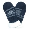 Grand Sierra Women's Ragg Wool Snowflake Mitten - 2 of 4