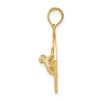 Black Bow Jewelry 14k Yellow Gold Puerto Rico with Frog Circle Pendant - 2 of 4