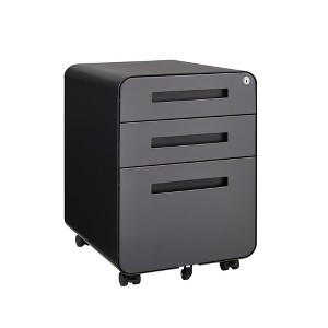 Runesay Mobile File Cabinet 3 Drawer, Under Desk Office, Versatile Storage Cabinet - 1 of 4