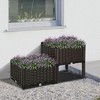 Resenkos Patio Planting Bed, Raised Garden Bed,2-Piece Raised Garden Bed with Legs, Self-Watering Planter Box Raised Bed, - 3 of 4