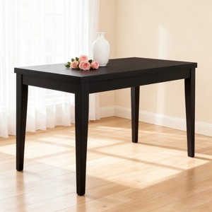 Wood Counter Height Dining Table, Antique Black, 35"D x 59.1"W x 36.5"H - 1 of 4