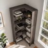 Hommoo 71 inches 6-Tiers Corner Bookcase - 4 of 4