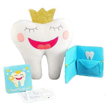 Tickle & Main Tooth Fairy Pillow Kit With Notepad And Keepsake Pouch, 3 Piece Set