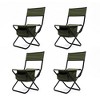 4 Pack Folding Chair Portable Chair With Storage Bag 280lbs Maximum Load Capacity - 2 of 4