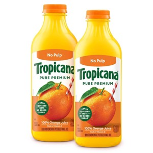 Tropicana 2ct/46 fl oz Each Pure Premium Pulp Free Orange Juice - 1 of 1