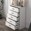 6-Drawer Wooden Dresser for Bedroom with Wide Metal Handles, Modern Farmhouse Style Chest of Drawers, Storage Organizer for Bedroom and Living Room - 2 of 4