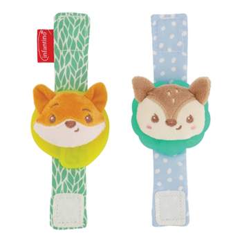 Infantino Wrist Rattles - Fox and Deer