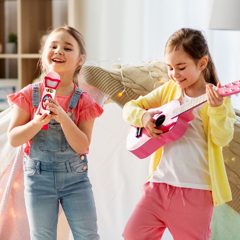 Kids Microphone Karaoke Microphone Machine,Voice Changing and Recording Microphone with Colorful Lights, 5 of 7
